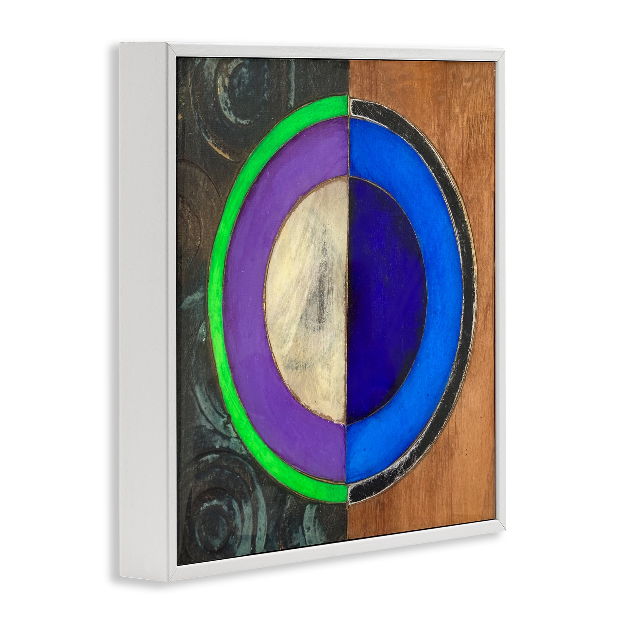 Stupell Industries Rustic Circular Balance White Framed Giclee Art, design by Matthew Finger