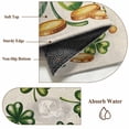 thumbnail image 6 of St Patrick's Day Area Rugs 4'x6', Washable Small Throw Rugs for Office Bathroom, Green Shamrock Leaf Gold Coin Retro Beige Indoor Outdoor Rug Non-Slip Low Pile Carpet Runner Reversible Floor Mats, 6 of 8