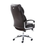 Serta Big & Tall High Back Office Chair, Heavy Duty Weight Rating, Brown Bonded Leather Upholstery
