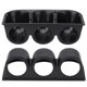thumbnail image 1 of Black Universal 52 mm 2 3 Agujeros Medidor de Tablero Triple Soporte de Soporte de Soporte para la Cápsula para la Motocicleta del Bote de Automóviles, 1 of 7