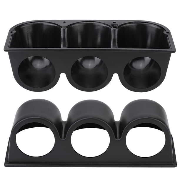 Black Universal 52 mm 2 3 Agujeros Medidor de Tablero Triple Soporte de Soporte de Soporte para la Cápsula para la Motocicleta del Bote de Automóviles