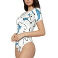 thumbnail image 2 of Naloa Scarf Bear Women's Short-Sleeved Onesie, One-Piece Swimsuit for Parties, dates, clubs - XX-Large, 2 of 9