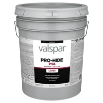 Valspar White PVA Latex Pail Paint Primer, 5 gal