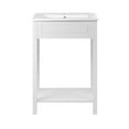 thumbnail image 5 of Sink Vanity Cabinet, White, Wood, Hotel Bedroom Bathroom, Modern Contemporary HB34056, 5 of 9
