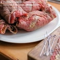 thumbnail image 2 of 25 agujas para donas de acero inoxidable - brochetas de carne de 15 cm de largo - brochetas de alta calidad en un juego (025 piezas - aguja), 2 of 5