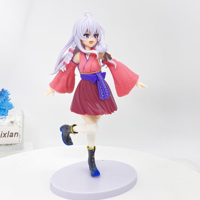 Figura de acción de PVC de 19cm, Kimono de bruja errante, el viaje de Elaina, modelo coleccionable, muñeco de juguete Gong Bohan LED