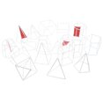 thumbnail image 1 of Bloque de Geometría Sunnimix 18 Piezas Juguete para Aprendizaje de Matemática de Niños, 1 of 8