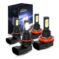 9005 H11 LED Headlight Hi-Low Beam For Chrysler Pacifica 2017 2018 2019 2020, 6000K Cool White 4000LM Super Bright High Power Lamps, Easy Install, Plug-N-Play Halogen Replacement