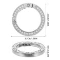thumbnail image 2 of unbranded 6Ud Anillos Metálicos Redondos Para Llaves Accesorios Para Llaves De Y Manualidades Color Plata, 2 of 6