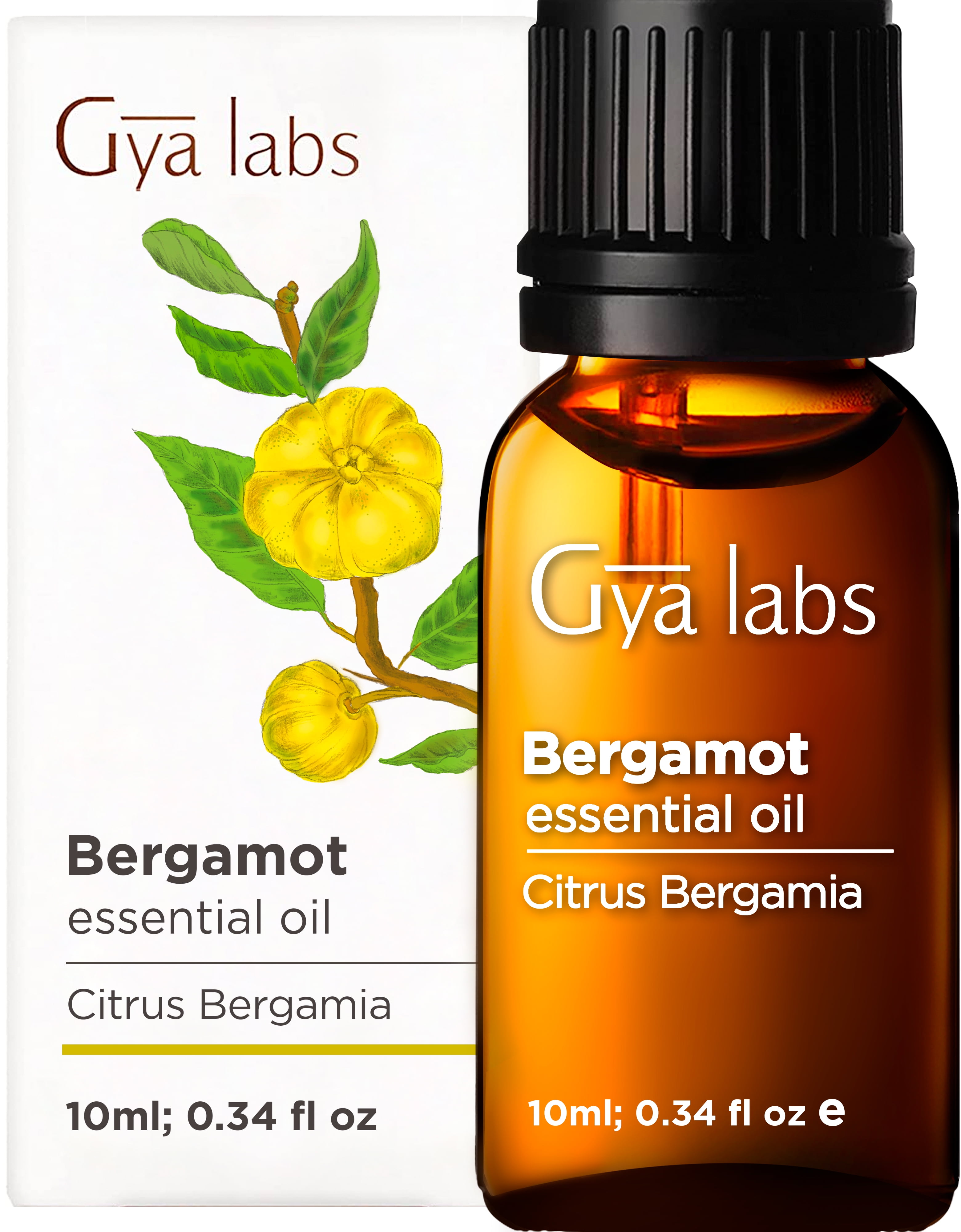 Gya Labs Bergamot Essential Oil for Stress Relief and Headaches - Natural  Bergamot Oil for Muscle Pain Relief and Hair Growth - 100% Pure Therapeutic  Grade for Aromatherapy - 10ml 