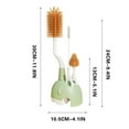 thumbnail image 2 of Silicone Bottle Brush Set, Qiopertar Under $5 Bottle And Straw Brush Cleaning Set Silica Gel Baby Bottle Brush Nipple Cleaner Drying Stand Soft Bristles Multifunctional For Baby Bottles, 2 of 4