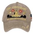 thumbnail image 3 of 250th Anniversary USA Hat 1776-2026, Commemorative Embroidered Patriotic Baseball Cap, Adjustable American Heritage Sun Hat for Men & Women,2PCS, 3 of 8