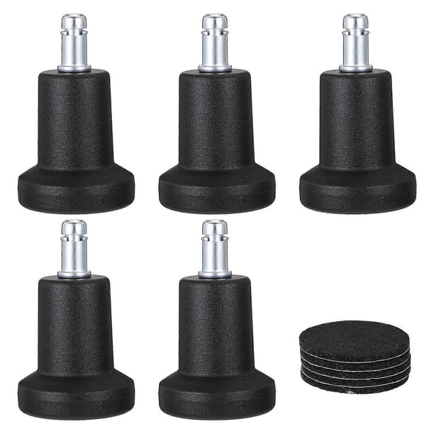5 Pcs 1 Set Convenient Chair Wheel Replacements Useful Chair Casters (Black)