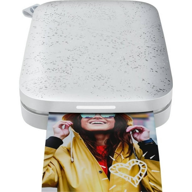 HP Sprocket Portable Photo Printer (Luna White) Instantly Print 2x3