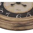 thumbnail image 5 of 18" Silent Wall Clock, Vintage Pocket Watch Design,Non-Ticking Quartz Battery Operated Decorative Clock for Living Room, Home, Office, Walnut Brown, 5 of 12