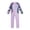 Z1-Purple, variant on Girls Swimsuit Long Sleeve Bathing Suits Floral Print Full Leg Coverage Swimming Suit for Diving