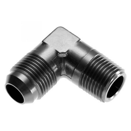 90 deg Male to 0.12 NPT Male Adapter Black