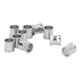 thumbnail image 3 of 10 cuentas espaciadoras de metal de 0.315 in de longitud de acero inoxidable brillante cuentas espaciadoras de plata para manualidades de joyería DIY, 3 of 5