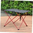 thumbnail image 3 of Outdoor Folding Table Folding Camp Table Suitcase Party Table Portable Banquet Table Travel Aluminum Alloy Red, 3 of 4