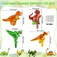 thumbnail image 6 of Event Decorations,Dinosaur Green Number 2 Balloon 40 Inch Big Large Foil Helium Green Number Balloon With 4 Pcs Dinosuar Dinosuar Set For 2 Year Old Birthday Decorations, 6 of 7