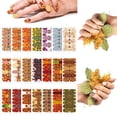 thumbnail image 1 of Fiudx Diseño de Uñas con Diseño de Hoja de Arce, Elegantes Pegatinas de Pvc para Uñas, Adhesivo de Larga Duración (2-4 Semanas), Juego de Colores Degradados Vibrantes, Uso Personal En Salones de Bell, 1 of 2