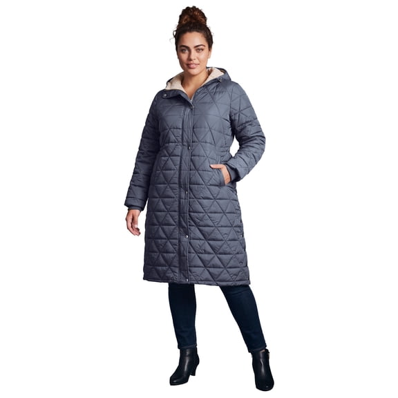 Avenue Women's Plus Size Quinn Longline Puffer Jacket