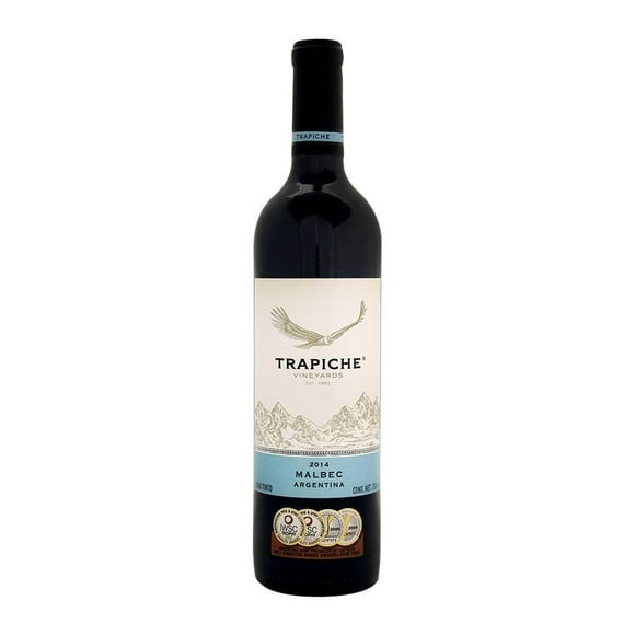 Pack de 4 Vino Tinto Trapiche Malbec 750 ml