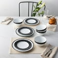thumbnail image 5 of Noritake Black Rill 12-Piece Dinnerware Set, Service for 4, 5 of 7