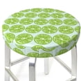 thumbnail image 3 of Lsque Green Lemon Slices Round Bar chair cushion covers Velvet Fabric Premium Comfort Protects from Scratches and Stains for 14-17 Inch Chair- 13 inch, 3 of 7