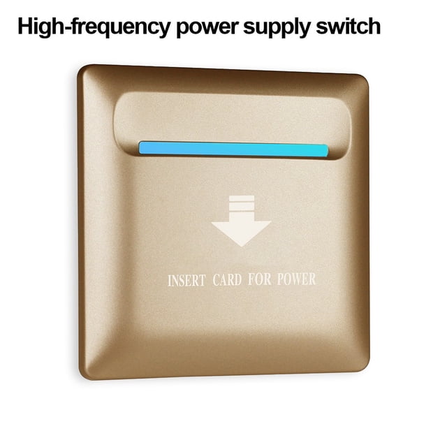 Card Power Switch Energy Saving Wall Access Control Switch 13.56Mhz Hotel Switch Gold