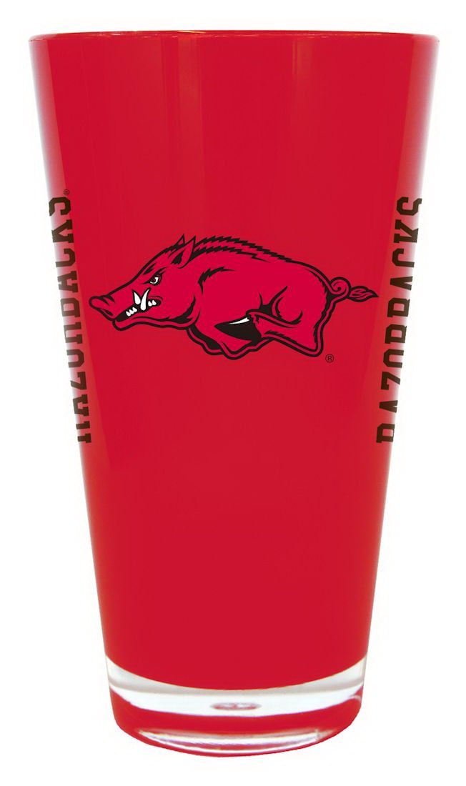 Arkansas Razorbacks 20 oz Insulated Plastic Pint Glass by Boelter Brands