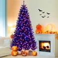 thumbnail image 2 of Costway 8' Halloween Tree Artificial Decoration Tree with 1408 Branch Tips 6 Lighting Modes, 2 of 10