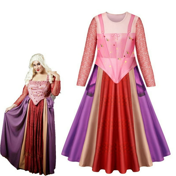 Hocus pocus costume winifred sanderson cosplay costume dress roupa