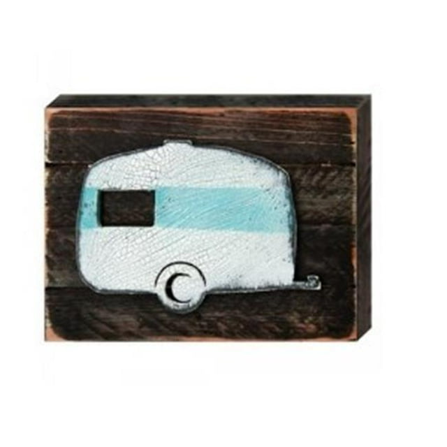 Designocracy 98431-12 Camper Art on Board Wall Decor