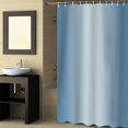 thumbnail image 2 of Fabric Shower Curtain Haze Blue Ombre Solid Color Gradient Modern Art Shower Curtains with 12 Hooks Waterproof Machine Washable Bath Curtains for Bathroom, 72 x 84in, 2 of 6
