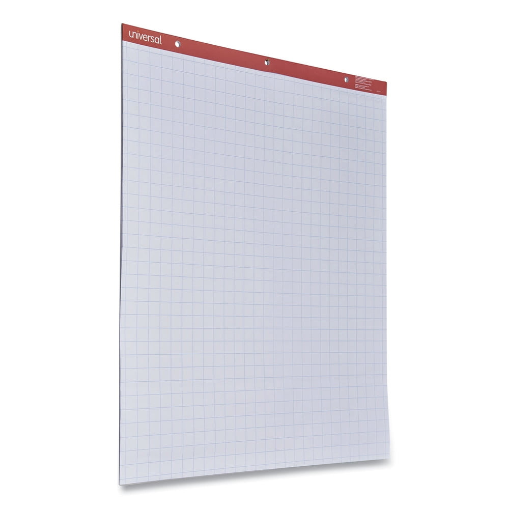 Universal UNV35602 50-Sheet 27 in. x 34 in. Easel Pads/Flip Charts - White (2/Carton)