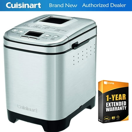 Cuisinart CBK-110 Compact Automatic Bread Maker, Silver + 1 Year Extended