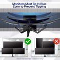 thumbnail image 4 of VIVO Pneumatic Triple Ultrawide Monitor Desk Stand, Up to 49" Computer Screens, 4 of 8