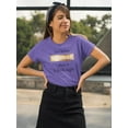 thumbnail image 2 of Just Before Sunrise Gold Foil Shaped T-Shirt Women -Image by Shutterstock, Female XX-Large, 2 of 4