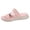 Pink, variant on Slides for Women Adjustable Strappy Sandals Comfortable Thick Soft Sole Slip on Beach Shoes Open Toe Summer Casual Slippers Gray Size 8