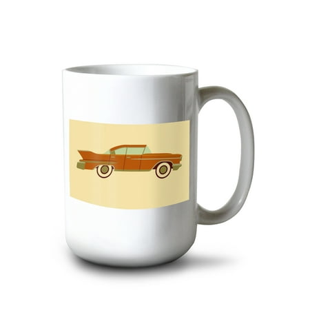 

15 fl oz Ceramic Mug Classic Car Geometric Contour Dishwasher & Microwave Safe