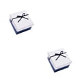 thumbnail image 1 of Minnieouse Caja de almacenamiento para collares, organizador de brazaletes, broche de reloj, soporte de joyería, organizador de pendientes para Blanco azul 2Conjunto, 1 of 6