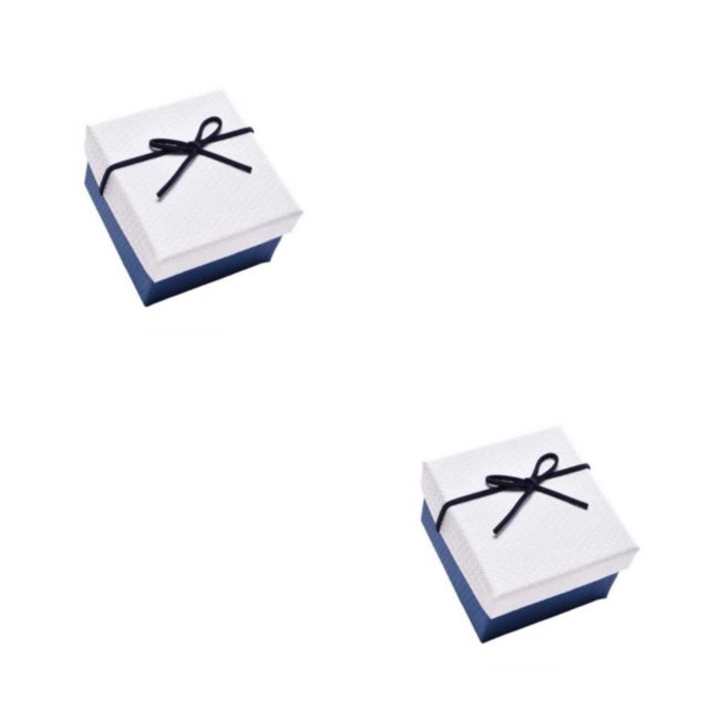Minnieouse Caja de almacenamiento para collares, organizador de brazaletes, broche de reloj, soporte de joyería, organizador de pendientes para Blanco azul 2Conjunto