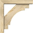 thumbnail image 3 of Ekena Millwork 4"W x 18"D x 18"H Merced Block Rough Sawn Bracket w/ Offset Brace, Douglas Fir, 3 of 25