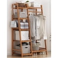 thumbnail image 1 of CC005 - Storage Clothing Rack-Red Wood（80cm), 1 of 1