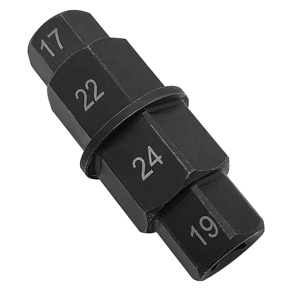 Hex Axle Tool for Motorcycle Front Axle Wheel, Hex Allen Axle Spindle Tool 17mm, 19mm, 22mm