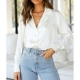 thumbnail image 1 of Camisas con cuello de solapa,Camisas con cuello de solapa para mujer Camisas de mujer Blusa de un solo pecho hecha a medida para la perfección, 1 of 6