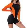 thumbnail image 4 of Bixock Tankini Swimsuits for Women,One Piece Swimsuits for Women,Swimsuits for Women Long Sleeve Protection Guard Zip Closure Surf Swimsuit Swimsuits, 4 of 6
