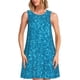thumbnail image 1 of Disketp Blue Glitter para Vestido sin Mangas para Mujeres, Vestidos de Verano para Mujeres, Casual y Holgado para la Playa, 1 of 7