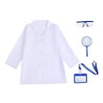 thumbnail image 2 of freneci Kids Doctor Coat Dress up Long Sleeve Lab Coat for Ages 4-6 Years Boys Girls XL, 2 of 8